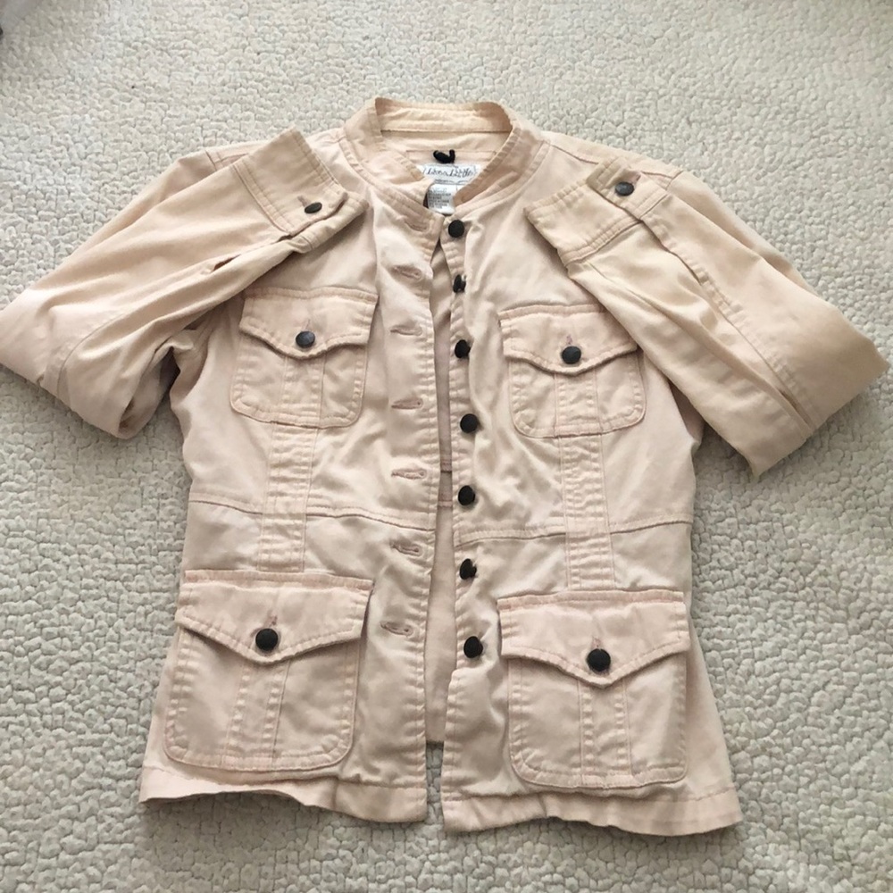 Live a Little pink denim jacket